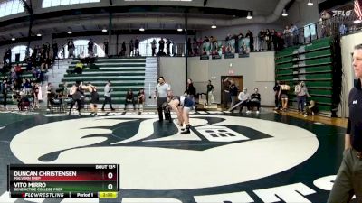 175 lbs Quarterfinal - Duncan Christensen, Malvern Prep vs Vito Mirro, Benedictine College Prep