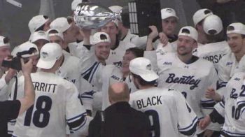 Bentley Celebrates With The Jack Riley Trophy As AHA Champions