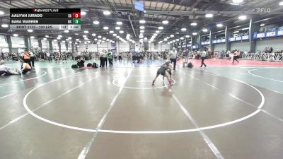 100 lbs Round Of 32 - Aaliyah Jurado, CA vs Sara Warren, NC