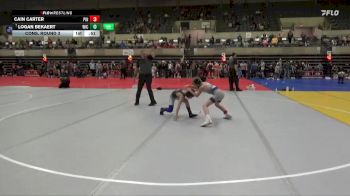 80 lbs Cons. Round 3 - Logan Bekaert, Heartland Wrestling Academy vs Cain Carter, Pinnacle