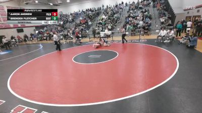 160 lbs Semifinal - Aaron Andrew, Palmyra Area Hs vs Brenden Fletcher, Manheim Twp Hs