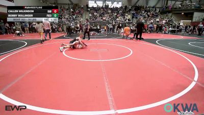 76 lbs Quarterfinal - Callen Wilkinson, Raw Wrestling Club vs Bobby Bollinger, Pocola Youth Wrestling