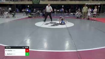 44 lbs Round Of 16 - Milo Ksebe, Lewes vs Lucas Ballard, Pasadena