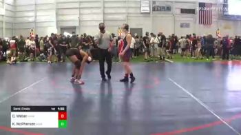 130 lbs Semifinal - Chase Weber, Nwwc vs Kingston McPherson, Askeo