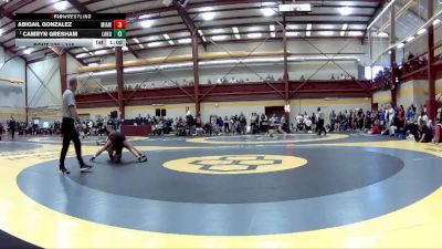 115 lbs Champ. Round 2 - Camryn Gresham, Lakota East HS vs Abigail Gonzalez, Miami Southridge