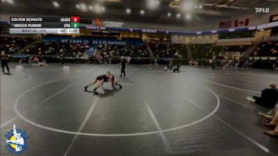 113 lbs Champ. Round 1 - Colton Schultz, Joliet (Catholic Academy) vs Brock Purdie, Apple Valley