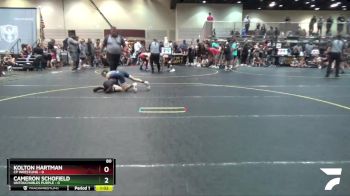 80 lbs Semis & 1st Wrestleback (8 Team) - Kolton Hartman, CP Wrestling vs Cameron Schofield, Untouchables Purple