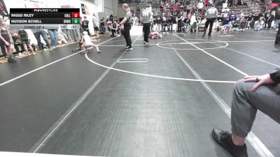 46 lbs Consi Of 4 - Riggs Riley, Collinsville Cardinal Youth Wrestling vs Huxson Schell, Keystone Kids Wrestling Club