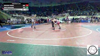 123 lbs Round Of 16 - Braden Perez, Owasso Junior High vs Erik Marquez, Santa Fe South