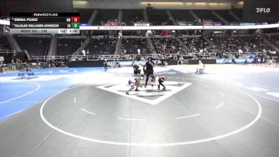 138 lbs Cons. Round 2 - Talulah Williams-Johnson, East Rochester-5 vs Emma Ponzi, Niagara Wheatfield-6