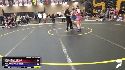 235 lbs Round 2 - Savannah Sistad, Female Elite Wrestling vs Melanie Martinez, Iowa