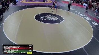 5th Place Match - Hannah Carlson, Omaha Bryan Girls vs Charlotte Sebaaly, Crete Girls