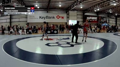 61 kg Champ. Round 2 - Elijah Lowe, RTC South vs Julian Farber, Panther Wrestling Club RTC