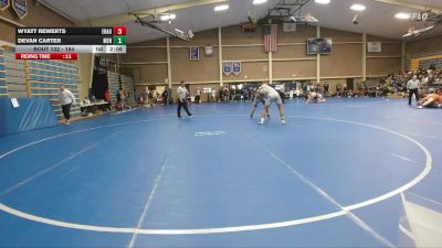 184 lbs Champ. Round 2 - Wyatt Rewerts, Embry-Riddle (Ariz.) vs Devan Carter, Menlo