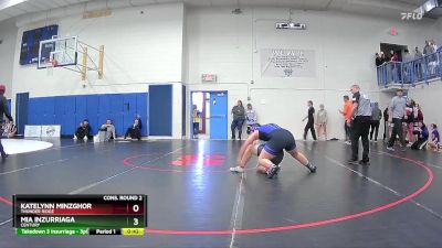 165 lbs Cons. Round 2 - Mia Inzurriaga, Century vs Katelynn Minzghor, Thunder Ridge