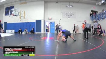165 lbs Cons. Round 2 - Mia Inzurriaga, Century vs Katelynn Minzghor, Thunder Ridge