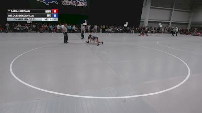 110 lbs Champ. Rd Of 32 - Sarah Brown, Motown Wrestling vs Nicole Soldevilla, Borger Wrestling Club