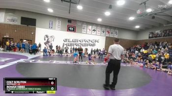 75 lbs Round 4 (6 Team) - Rowan Hibbs, Glenrock Intermediate Middle School vs Colt Scruton, Southeast