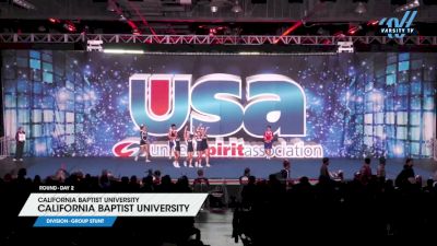 California Baptist University - California Baptist University [2025 Group Stunt Day 2] 2025 USA Spirit Natl's/Collegiate Champs/Jr. Natl's