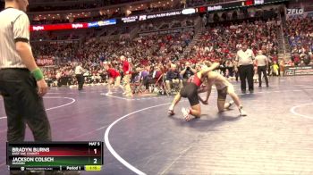 1A-132 lbs Cons. Round 2 - Bradyn Burns, East Sac County vs Jackson Colsch, Hudson