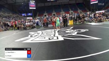 100 lbs Rnd Of 64 - Joseph Hamilton, Indiana vs Kaleb Pratt, Illinois