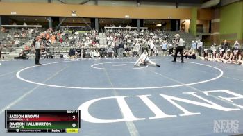 106 lbs Finals (8 Team) - Daxton Halliburton, MARLOW vs Jaxson Brown, BLACKWELL