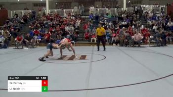 106 lbs Semifinal - Nick Corday, Baylor School vs Josh Noble, Mt. Pisgah Christian