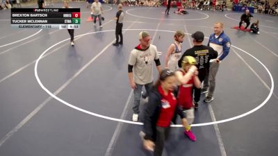 Elementary - 115 lbs Tucker McLennan, STMA vs Brexton Bartsch, NRHEG