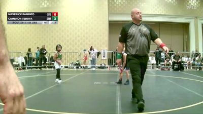 61 lbs Round Of 16 - Maverick Paminto, Spring Hills WC vs Cameron Teruya, Grapplers HI