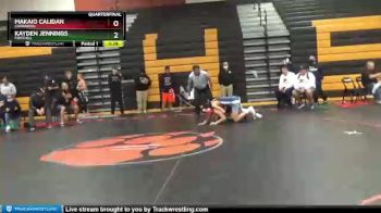 132 lbs Quarterfinal - Kayden Jennings, Foothill vs Makaio Calidan, Chaparral