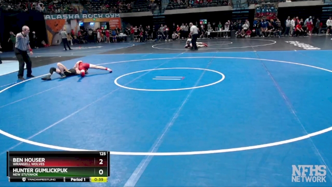 125 lbs Cons. Semi - Ben Houser, Wrangell Wolves vs Hunter Gumlickpuk ...