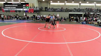 285 lbs Round Of 16 - Nicholas Esparo, Amity vs Cooper Myers, Waterford