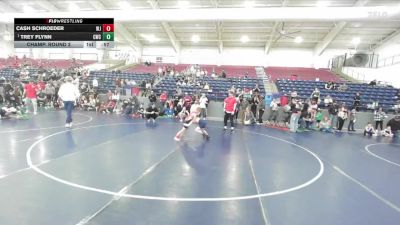 59 lbs Champ. Round 2 - Trey Flynn, Champions Wrestling Club vs Cash Schroeder, West Jordan