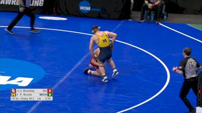 184 lb R16, Jake Woodley, Oklahoma vs Patrick Brucki, Michigan