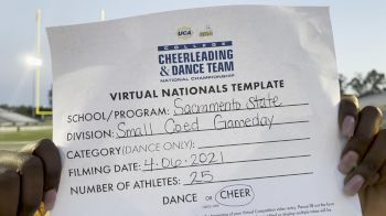 Sacramento State [Virtual Small Coed Game Day - Cheer Finals] 2021 UCA & UDA College Cheerleading & Dance Team National Championship