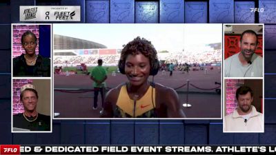Anna Cockrell Athlete's Lounge Interview | Rabat Diamond League