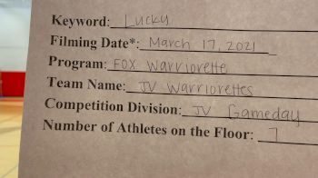 Fox JV High School - Warriorettes [Junior Varsity - Game Day] 2021 NCA & NDA Virtual March Championship
