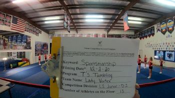 T's Tumbling - Lady Vortex [Level 2 L2 Junior - D2 - Small - B] Varsity All Star Virtual Competition Series: Event VI