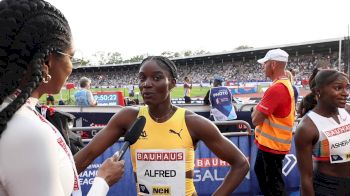 Julien Alfred Stockholm Diamond League Full Interview