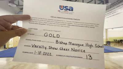 Bishop Manogue High School [Varsity Show Cheer Novice] 2022 USA Virtual Spirit Regional II