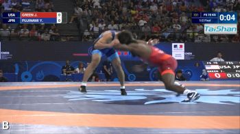 70kg Semifinal - James Green (USA) vs Yuhi Fujinama (JPN)