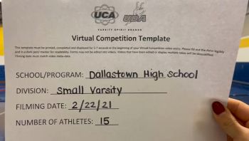 Dallastown High School [Small Varsity] 2021 UCA February Virtual Challenge