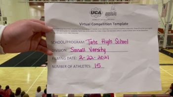 Tate High School [Small Varsity] 2021 UCA February Virtual Challenge