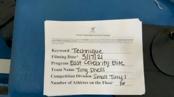 East Celebrity Elite - Tiny Shells [L1 Tiny] 2021 Varsity All Star Winter Virtual Competition Series: Event IV