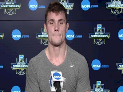 Jake Wentzel (Pitt) after 165-pound semifinal win at 2021 NCAA Championships