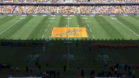 Los Pumas Fans Rock The Stadium During The Anthem