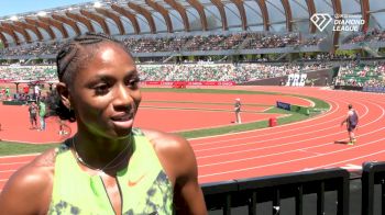 Mellisa Jeffeson-Wooden on Dominanting the Women's 100m at the Prefontaine Classic
