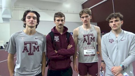 Texas A&M Sets MEET RECORD In Men's DMR At 2025 SEC Indoor Championships