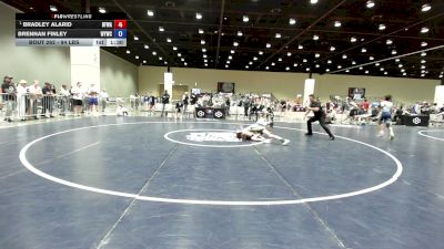 94 lbs Champ. Round 2 - Bradley Alarid, Black Fox Wrestling Academy vs Brennan Finley, Willard Youth Wrestling Club