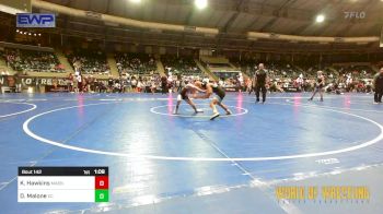 84 lbs Semifinal - King Hawkins, Mat Assassins vs Dane Malone, X-Calibur